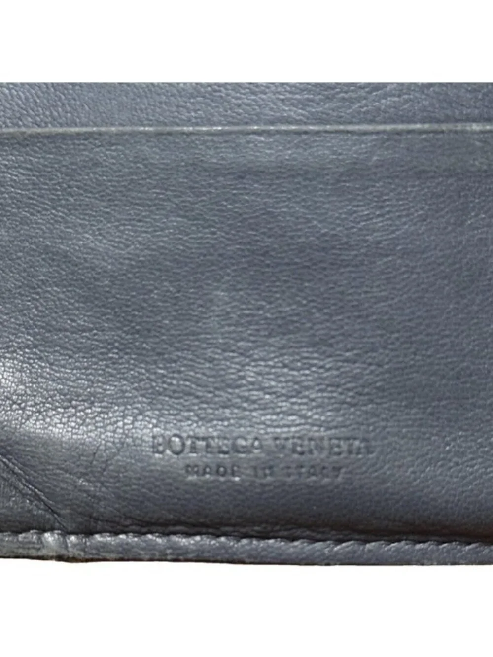 Bottega Veneta Intrecciato Woven Leather French Wallet Soft Blue Classic
